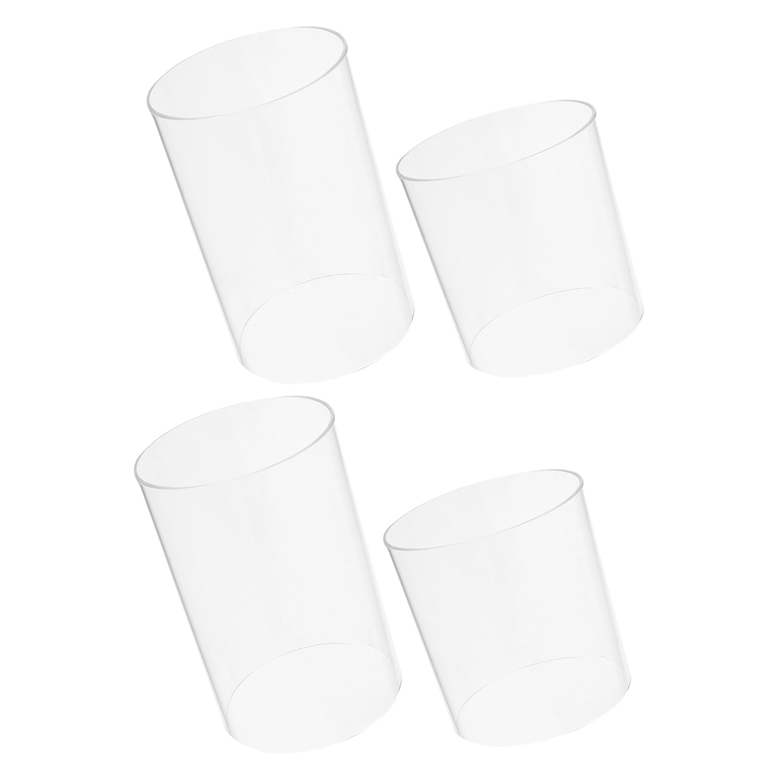 Verre transparent pour bougies cylindriques NUOBESTY lot de 4 anti-vent chic