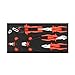BOXO USA 69-Piece Metric Go Kart Tool Kit With Black 3-Drawer Hand Carry Tool Box (Black)