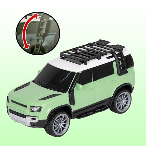Image of Alloy Metal Pull Back Die-cast Car 1:24 Various Models with Sound & Music, Toy Cars for Kids Durable and Fun Gift for Boys and Girls (Land Rover Car Green)