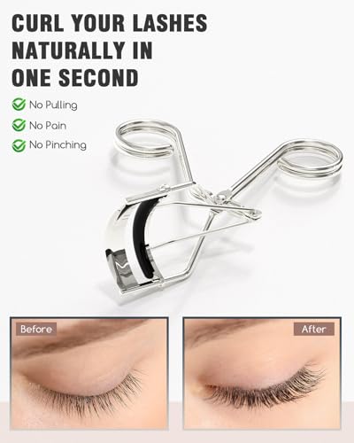 Recourbe-cils de voyage TOMEEM compact avec coussinets pour vos déplacements - 3