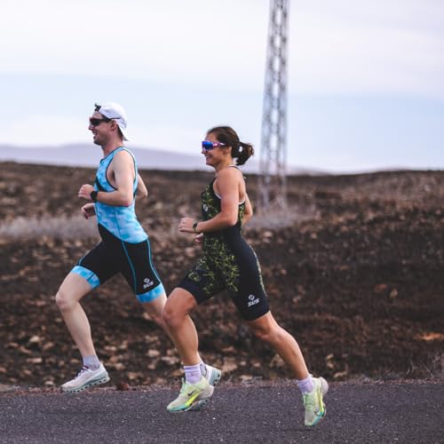 SLS3 Ternos de triatlo femininos - Material SFX premium e ajuste trisuit feminino - Terno feminino d