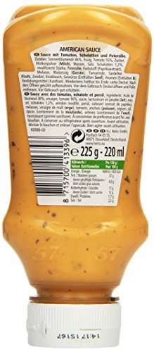 Heinz American Burger Sauce, American Style, Kopfsteherflasche, 1er Pack (1 x 220 ml)