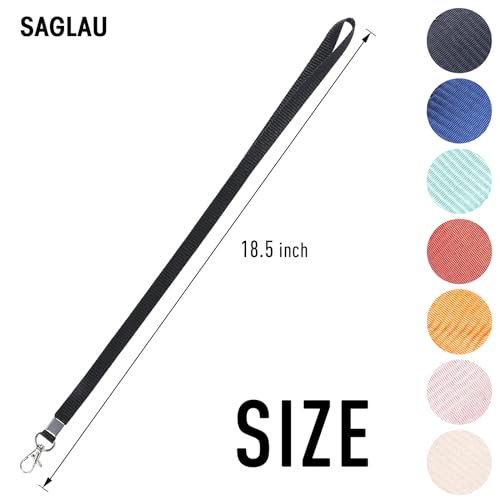 Neck Lanyard for Keys, ID Badge Holder, Card Protector, Access Card, Wallet, Bulk Cruise with Stainless Metal Swivel J-Hook Men and Women