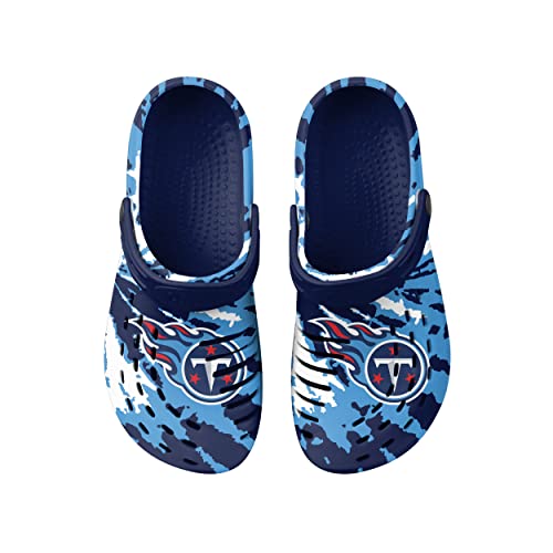 Image of FOCO Mens NFL Team Logo Tie-dye Garden Water Sandals Shoes Slipper Clogs with Strap