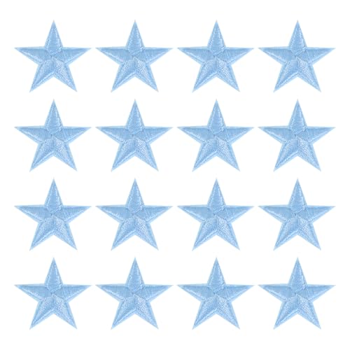 uxcell 16pcs patchs étoiles thermocollants bleu ciel