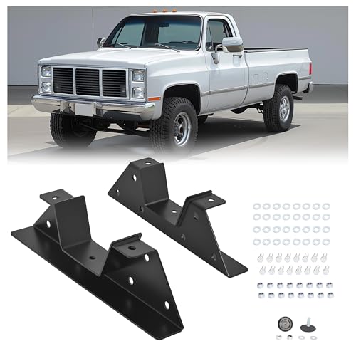 Kit de muesca trasera C chasis cuerpo cuadrado negro Chevy R30