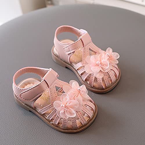 Girls Sandals Summer New Pink Love Princess Shoes Girls Sports Sandals Sandals Girls Size 3 (Pink, 5.5 Infant)4