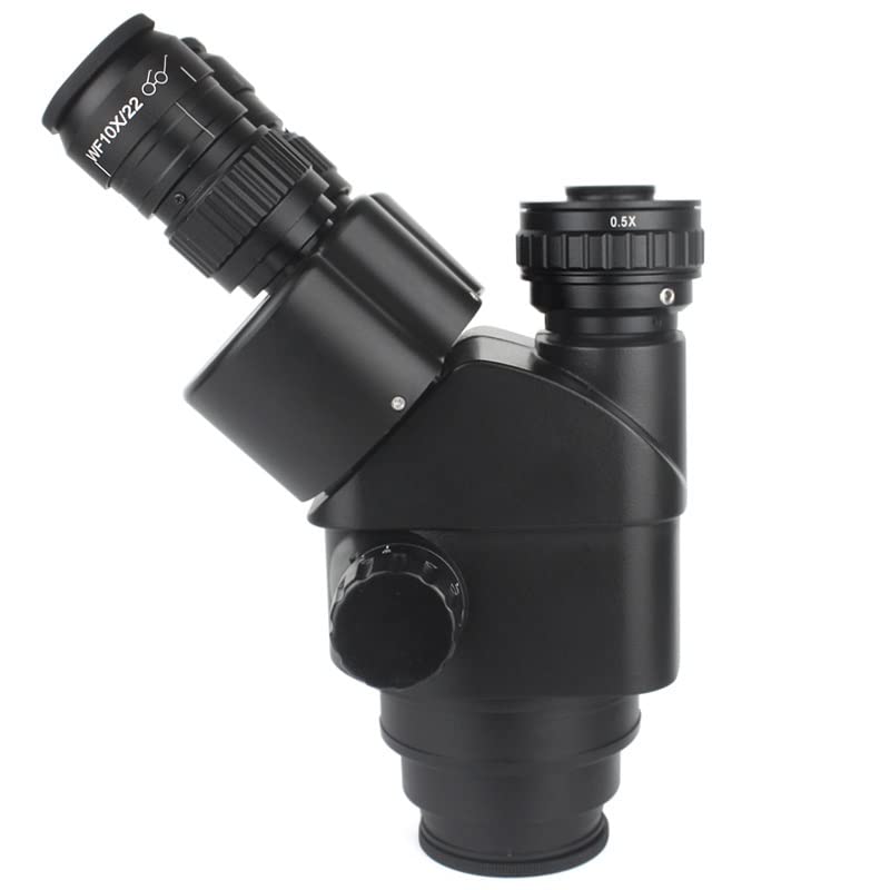 Observación con microscopio Cabezal de microscopio trinocular 7X-45X 3.5X-90X Microscopio trinocular de focal simultánea Zoom Cabezal de microscopio estéreo 0.5x 2.0x Lente de objetivo auxiliar Cámara