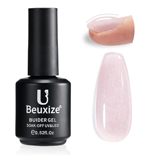 Gel Constructor para Uñas Nude Pink Glitter 15ML miniatura 1