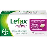 Lefax intens Kapseln | starke Blähungen und Völlegefühl | schnell und zuverlässig | lokale Wirkung – für Schwangere geeignet | 50 Stück
