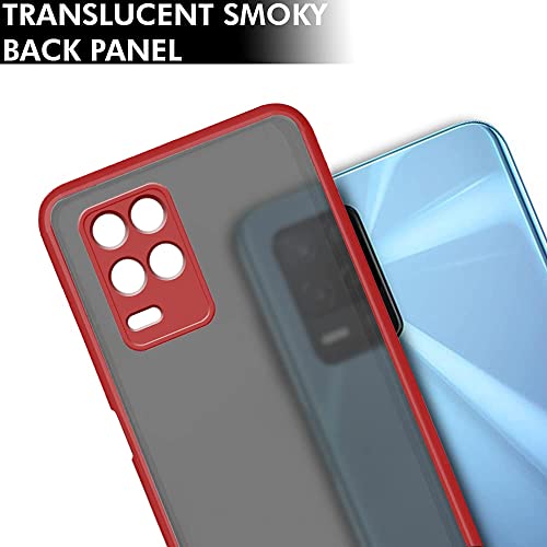 Image of TheGiftKart Back Cover for Realme 9 5G / 8s 5G / 8 5G / Narzo 30 5G (TPU, Poly Carbonate | Red)
