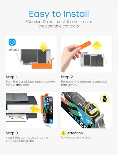 iNKPAD 912XL Ink Cartridges Compatible with HP 912 912XL Ink Cartridges Multipack for HP OfficeJet 8010 8012 8014 8015 8017 OfficeJet Pro 8020 8024 8023 8025 (4-Pack, Black Cyan Magenta Yellow) - Image 4