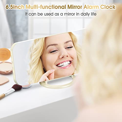 Wulawindy YISHANG Digital Alarm Clock, Large Mirrored Led Display thumb #1