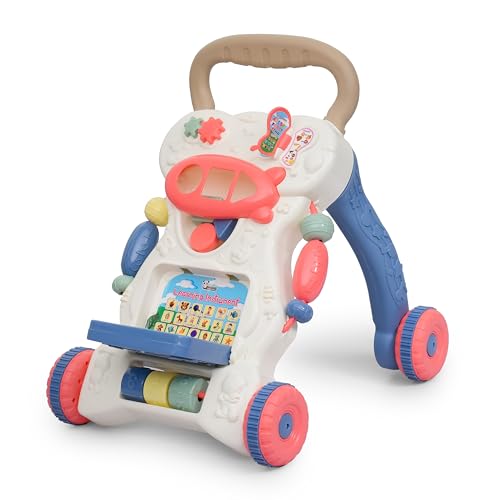 Panda Baby Products Push Walker for Kids|Activity Walker with Music for Toddlers|Sit to Stand Multi Activity Toy|Interactive Learning Toy for 6 to 36 Months Girls/Boys|BIS Certified (White, Walker)