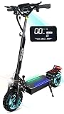 Electric Scooter Adults 30MPH-35MPH,Long 37 Miles Range 2500W Motor 48V/16AH Battery, 11'' Off-Road