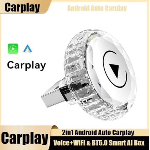 Adaptador CarPlay inalámbrico 2 en 1 que activa Android Auto sin cables y mediante comandos de voz 6