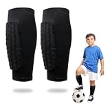 Swiftctrl 1 Par de Espinilleras de Fútbol y Esquí para Niño, Ideal para Niños（Negro，XS）