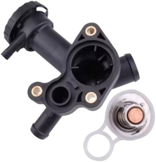 Thermostat Housing Cover and Gasket Seal Assembly Compatible with R50 R52 R53 Models 2001-2007 - Replaces Part Numbers 04693366AA 4693366AA