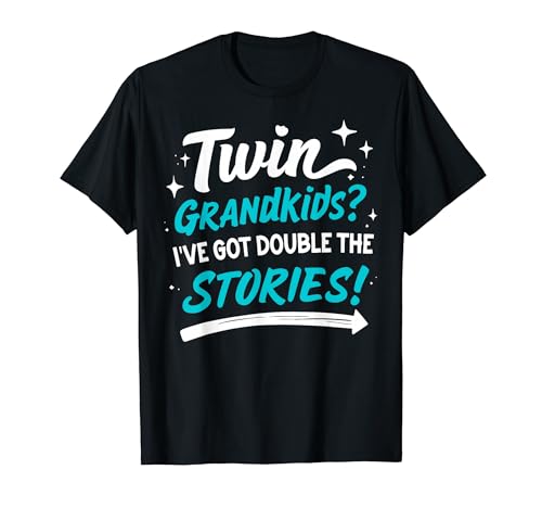 Twin Grandkids I've Got Double the Stories Twin Grandpa T�V���c