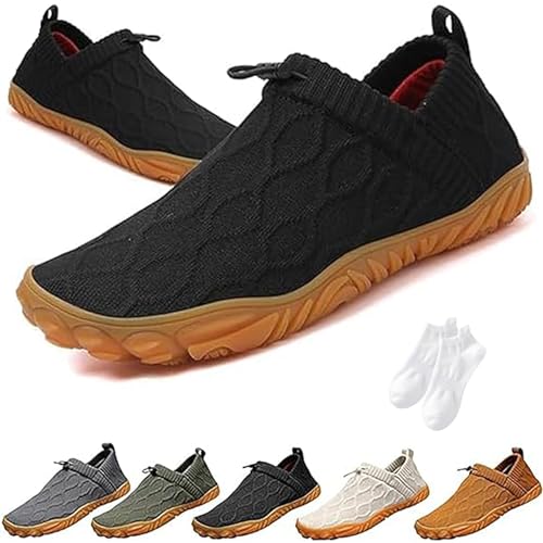 Giltpeak Vallova'S Bearprodo Supercomfort Sweatwick Slip-On Shoes, Men's Knitted Hiking Barefoot Arch Support Sneakers, Unisex Knitted Hiking Slip-On Shoes