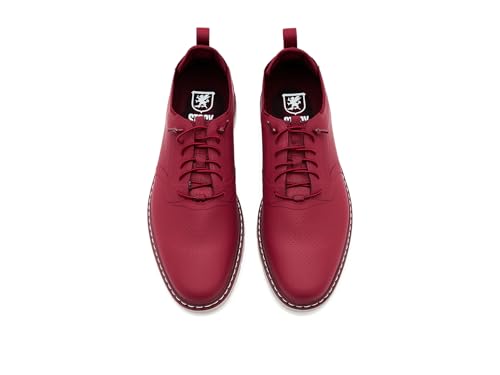 Image of Stacy Adams Men's Synchro Elastic Lace Oxford Raspberry 11 Medium