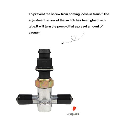 Image of Dracarys 28146 Electric Brake Vacuum Pump Switch Brake Vacuum Switch For Brake Booster Vacuum Pump Kit Electric Vacuum Pump