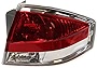 Evan-Fischer Tail Light Assembly Compatible with 2008 Ford Focus Coupe/Sedan Passenger Side