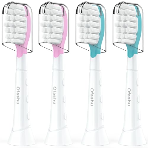 Ofashu Testine di Ricambio, Spazzole di Ricambio per Bambini Compatibili con Philips Sonicare per Bambini, Mini Spazzole...