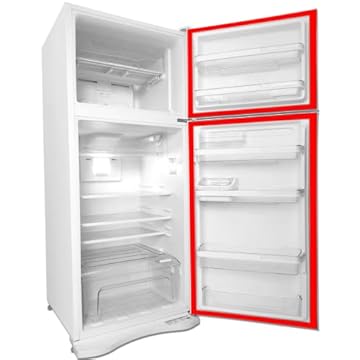 Jogo Borracha Gaxeta Geladeira Porta E Freezer Para Electrolux Modelo DF42 (Cinza, 58x116)