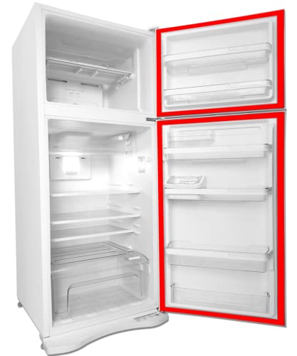 Jogo Borracha Gaxeta Geladeira Porta E Freezer Para Brastemp BRK50 (Cinza)