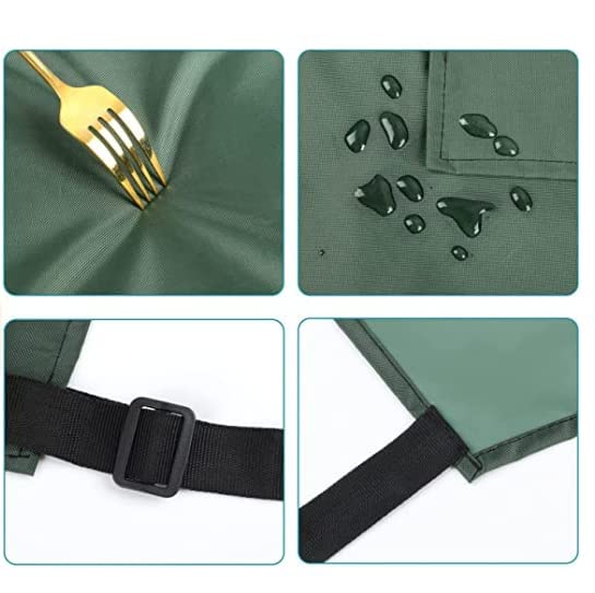 DEBIK® | Waterproof & Dustproof Apron For Dishwashing, Coffee, Dog Grooming, Cleaning Fish, Project-Industrial - Free Size | Unisex| GREEN - (Pack Of 1) - Image 3