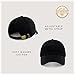 CHOK.LIDS Everyday Premium Dad Hat Unisex Cotton Baseball Cap for Men and Women Adjustable Lightweight Polo Style Curved Brim (Black)