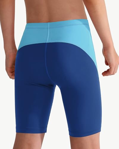 Boys Swim Jammers - Youth Competitive Swim Racing Team Swimming Shorts Swimsuit Trunks Bathing Suit Quick Dry UPF 50+2