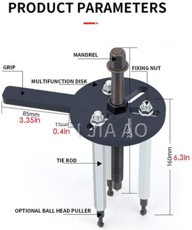 cjc Bearing Puller Set, Multifunctional Bearing Removal Tool, Bearing Separator with 3 Jaw Puller, Bearing Splitter Tool Kit,Pinion Wheel Bearing Removal Kit with Case