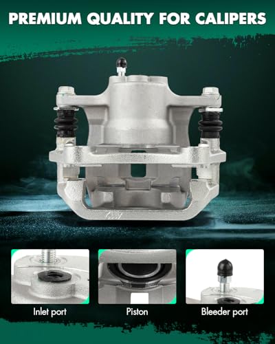 Image of SCITOO 19B3350 Rear Right Disc Brake Caliper w /Bracket Fit For Toyota For Highlander 2008-2013, Single Piston