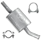 POLMOstrow Pot d’échappement central pour Renault Twingo 1 I 1.2 Hayon 2001-06.2012