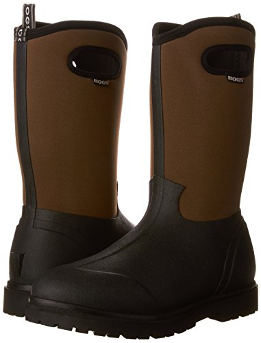 Bogs Men's Roper Waterproof Insulated Winter Rain Boot, Black/Brown, 11 M #TOP6