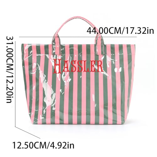 Bolso tote de PVC personalizado bordado impermeable miniatura 5
