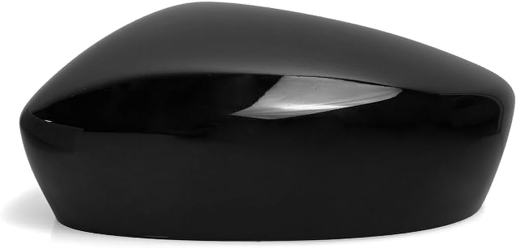 Compatible for Mazda 3 M3 2017 2018 2019 Side Door Rearview Mirror Cap Cover Left Driver Right Passenger Shell Lid Wing Covers Exterior Accessories (Black, Right Passenger Side)