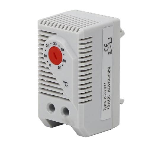 0-60 Thermostat Switch Plastic and Electronic Adjustable Electric Component Digital Mechanical Temperature Controller Switch New(Red Button) - Image 2