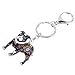 Imagen de BONSNY Aleación de esmalte lindo American Pit Bull Terrier Cachorro de perro Llavero para llaves Bolsos de coche Mascotas Joyería para Mujeres Charms Dog Lovers Regalos