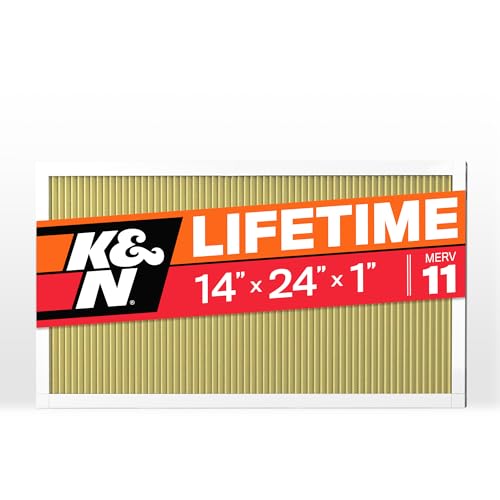 Image of K&N Home Reusable Air AC Furnace Filter, 14x24x1