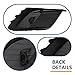 BXZ Front Bumper Cover Insert Fog Light Lamp Hole Covers Black Pair For 2014 2015 2016 Mazda 3 Textured
