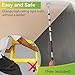 Dreyoo Light Bulb Changer Set with 3 to 12 ft Telescopic Extension Pole, Cage and Suction Cup Light Bulb Changer for High Ceilings and Recessed Lights, with Broken Bulb Changer, Lightbulb Removal Tool