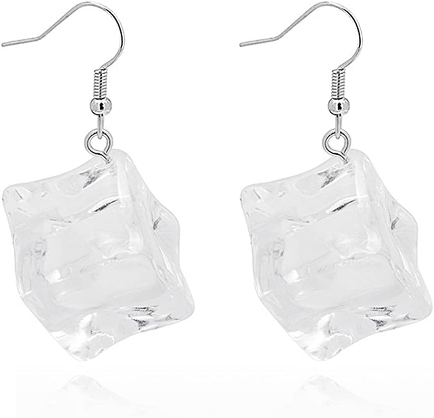 CHUNYANAN Creativity Irregular Geometric Transparent Fun Ice Earrings Exaggerated Personality Drop Earrings For Women Jewelry image 4