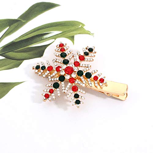 Christmas Hair Clips Rhinestone Xmas Bell Hairpins Festive Christmas Snowflake Hair Clips Holiday Hair Barrettes New Year Gift Christmas Decor #TOP7
