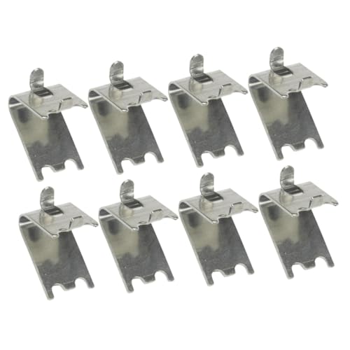 Tofficu 8piezas Clips De Estante Para Congelador De Inoxidable De Soporte Para Rejilla De Frigorífico Fácil Instalación y Uso Práctico Accesorios Para Organización Cocina
