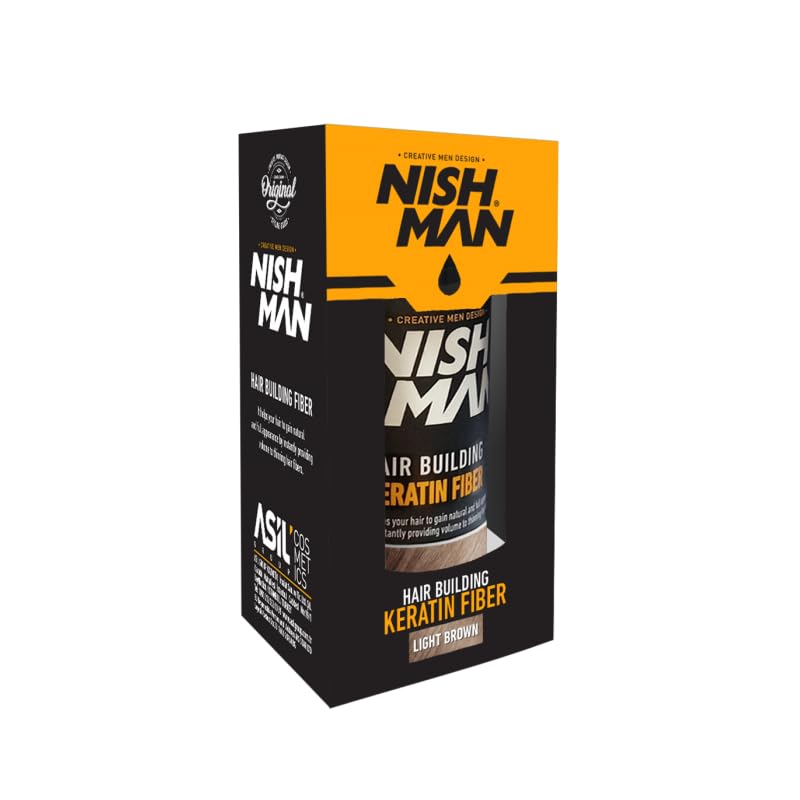 NISHMAN Hair Fibres, Light Brown, 21g, 1 g (Pack of 1) - Image 2