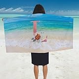 Handtücher Personalisierter Familienname Badetuch Leicht Strand-Tuch Mikrofaser Badetücher Für Meer Reise Sauna 80X130Cm