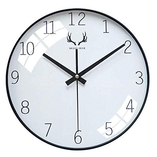 SHS - Reloj de pared de 30 cm, moderno, minimalista, para oficina, salón, comedor, dormitorio, oficina
